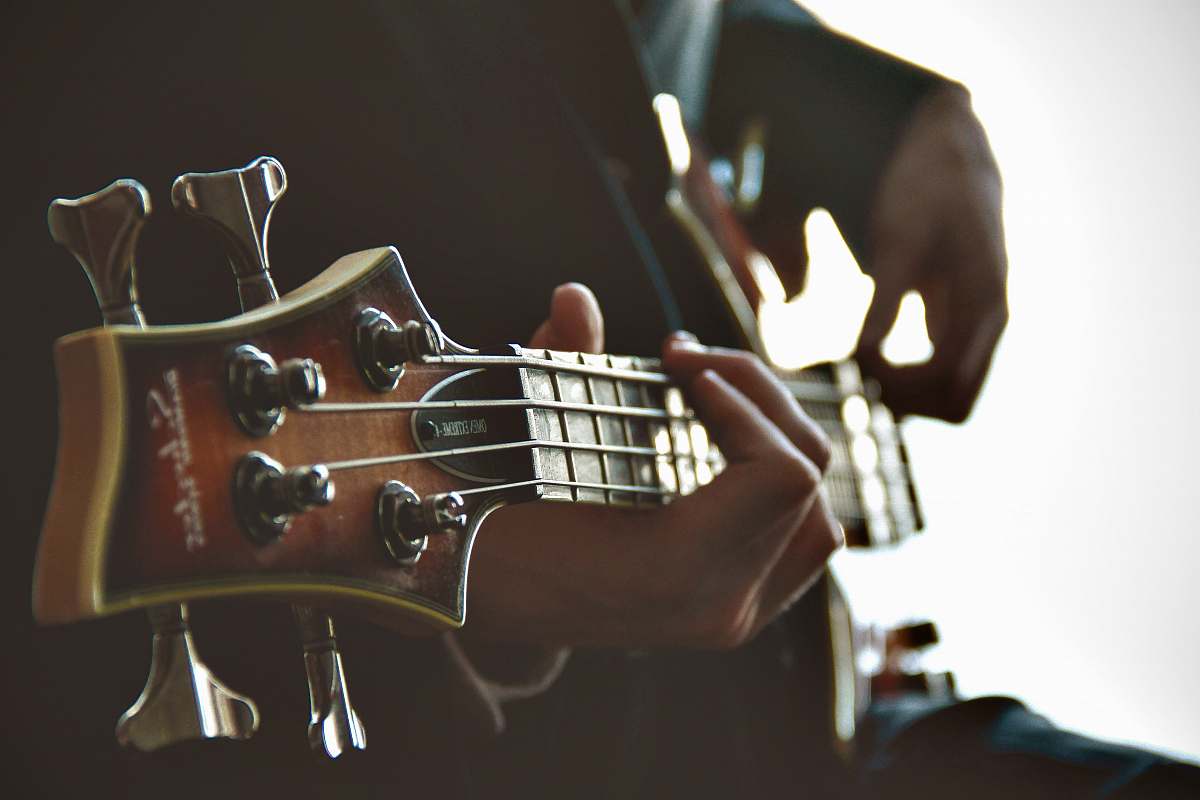 musical instrument person playing guitar electric guitar